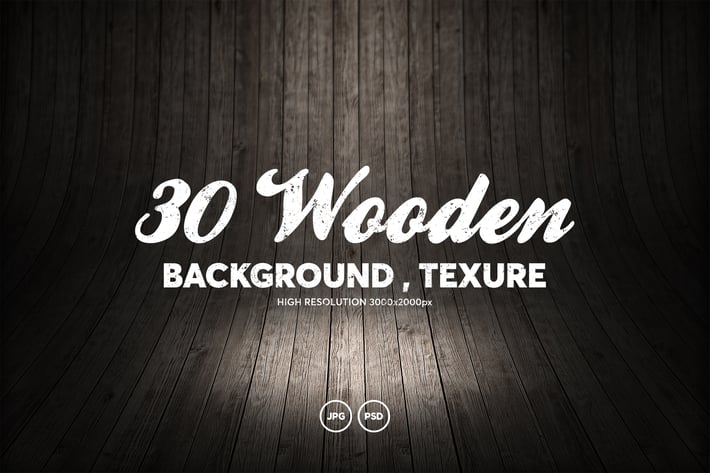 30 Wooden Backgrounds / Textures