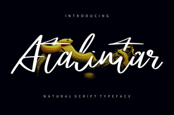 Atalintar | Natural Script Typeface