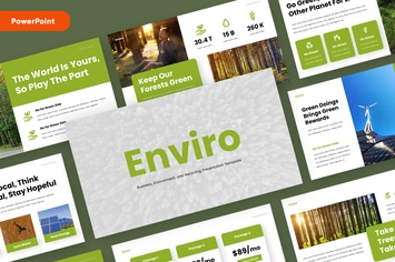Earth & Enviroment Awareness Powerpoint Template