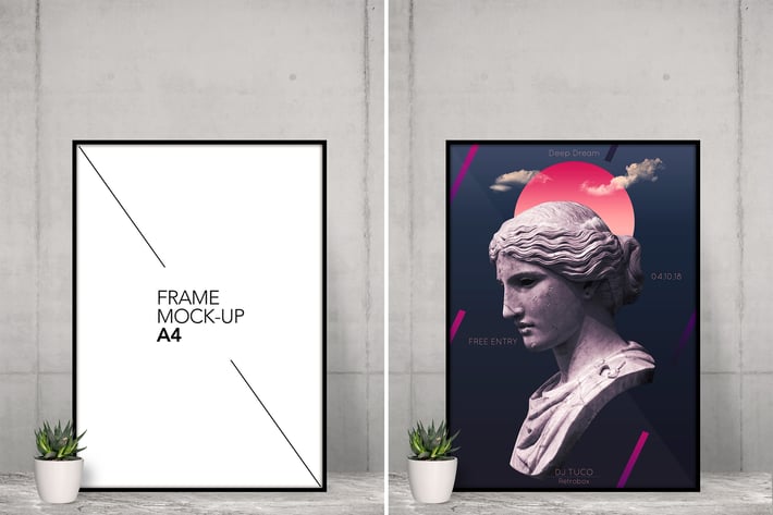 A4 Frame Mock Up