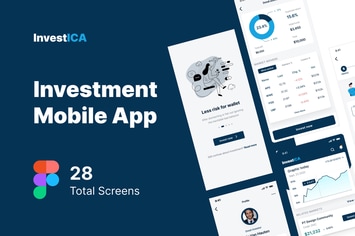 Investica - Investment Mobile App UI kit Figma