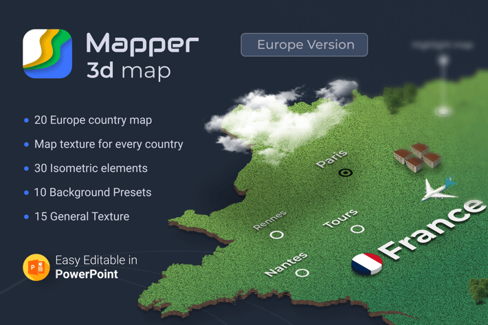 Mapper – Isometric Maps for PowerPoint