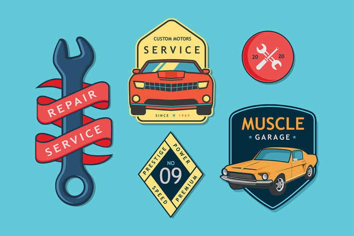 Car Service Badges