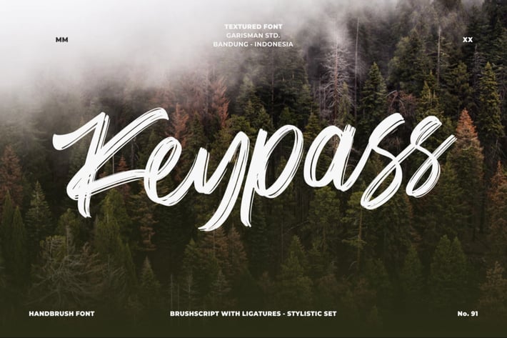 Keypass | Handbrushed Font