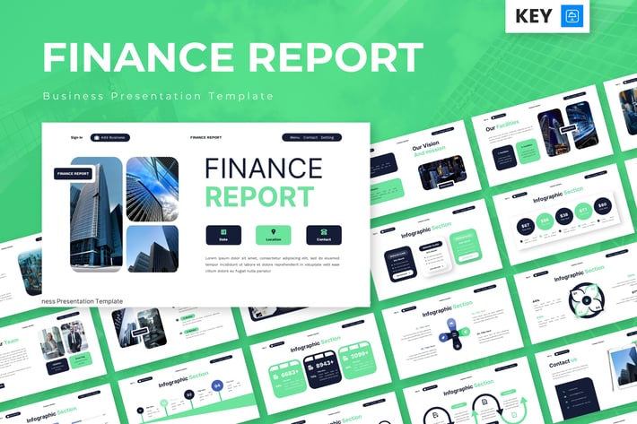 Finance Report - Business Keynote Templates