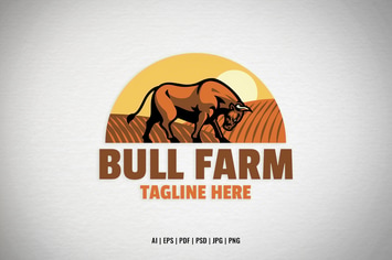 Big Bull Cattle Farm Logo