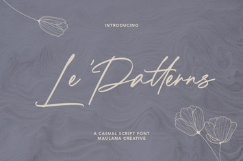 Le Patterns Script Font