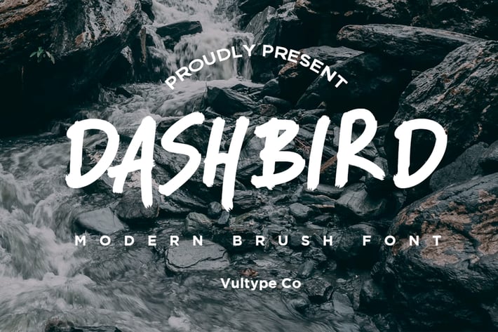 Dashbird - Brush Font