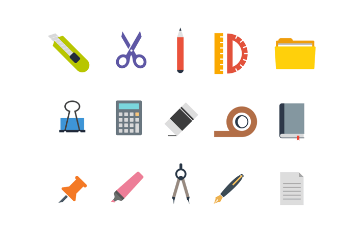 15 Stationary Icons