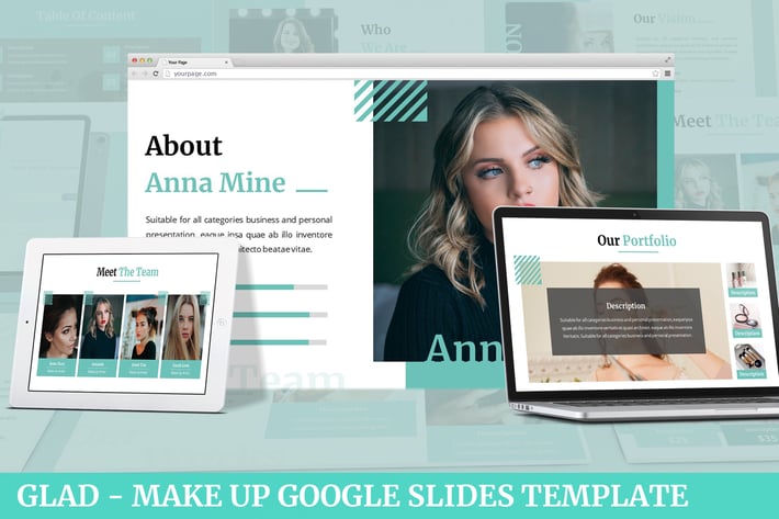 Glad - MakeUp Google Slides Template