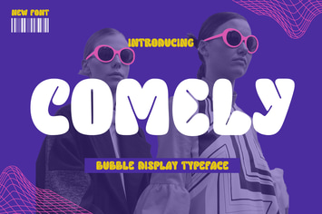 Comely - Bubble Display Font