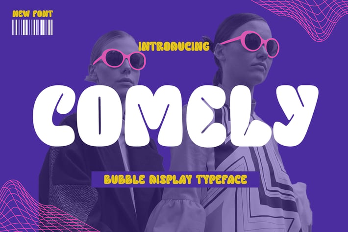 Comely - Bubble Display Font