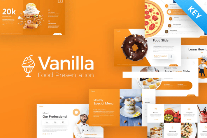 Vanilla Food and Culinary PowerPoint Template