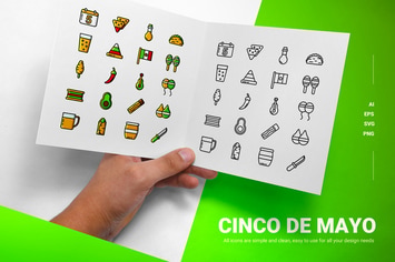 Cinco De Mayo - Icons