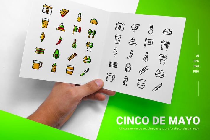 Cinco De Mayo - Icons