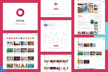 Circle Video Sharing Website HTML Template