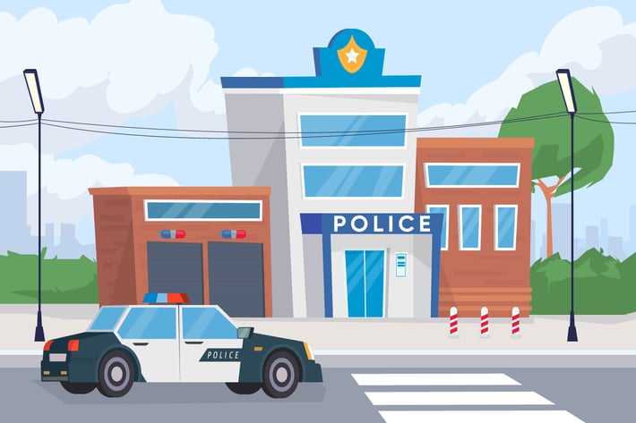 Police Department - Illustration Background