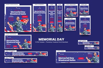 Memorial Day Banners Ad