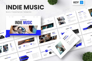 Indie Music - Music Keynote Templates