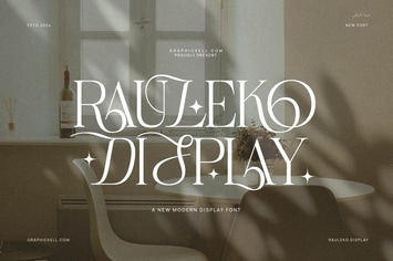 Rauleko Display Calligraphy Serif Font Typeface