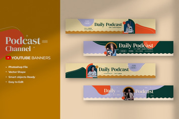 Podcast Channel Youtube Banners
