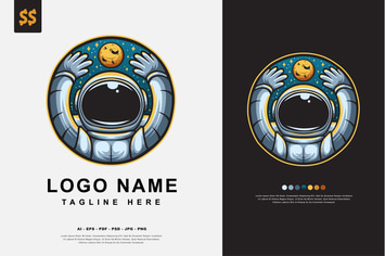 Astronaut Logo Character Design