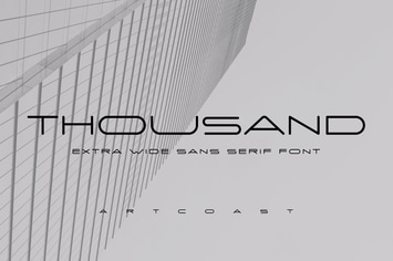 Thousand Extra Wide Sans Serif