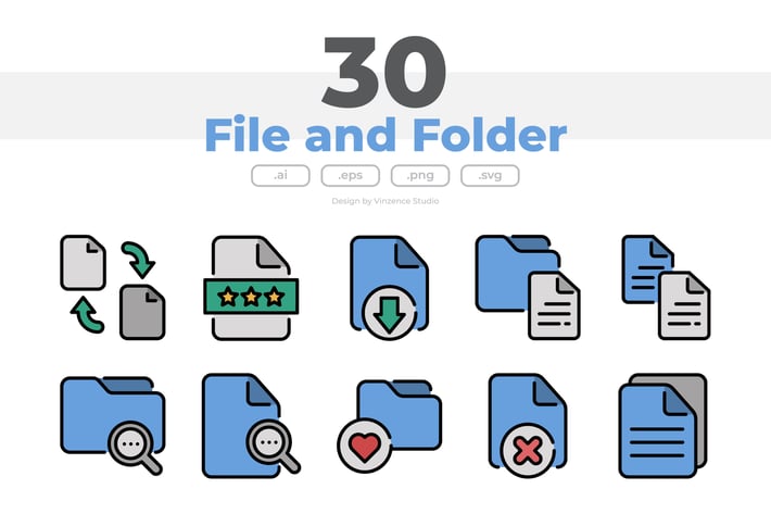 30 File and Folder Icons