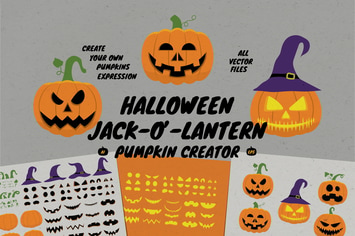 Pumpkin Jack O Lantern Expression Creator