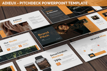 Adieux - Pitchdeck Powerpoint Template