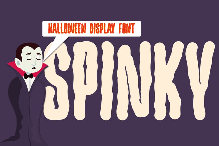Spinky - Halloween Display Type
