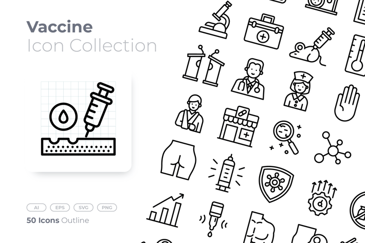 Vaccine Outline Icon