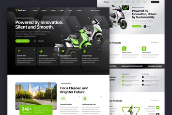 Electric Vehicle Charging EV Dealer Web Template