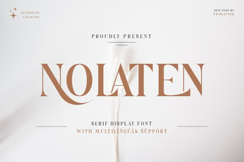 Nolaten - Serif Display Font