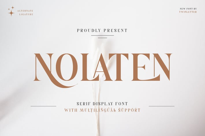 Nolaten - Serif Display Font
