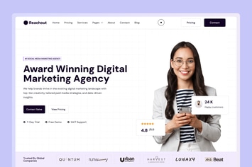Reachout - Social Media Marketing Agency Theme