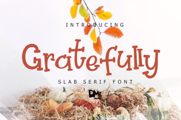 Gratefully - Slab Serif Font