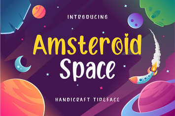 Amsteroid Space - Handcraft Display Font