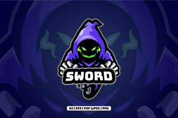 Ghost Mascot Esports Logo