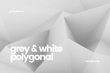 10 Different Grey and White Polygon Backgrounds