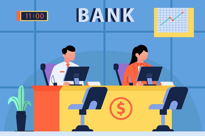 Bank - Background Illustration