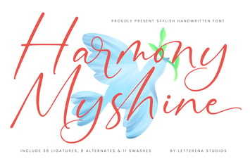Harmony Myshine Stylish Handwritten Font