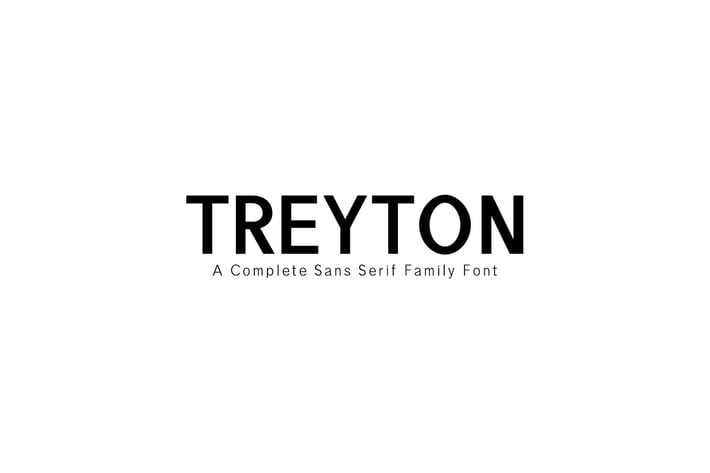 Treyton Sans Serif Font Family