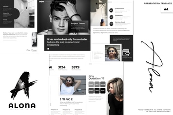 Alona - A4 Powerpoint Template