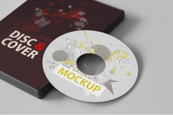 CD/DVD Disc & Cover Mockups