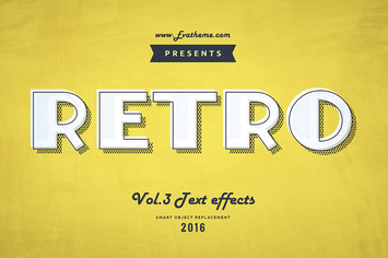 Retro Style Text Effects Vol.1