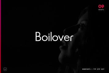 Boilover Unique & Minimal Typeface