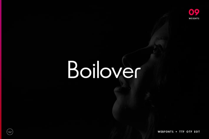 Boilover Unique & Minimal Typeface