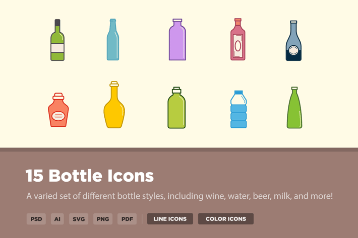 15 Bottle Icons
