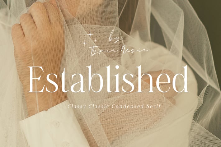 Established - Classy and Elegant Condensed Serif